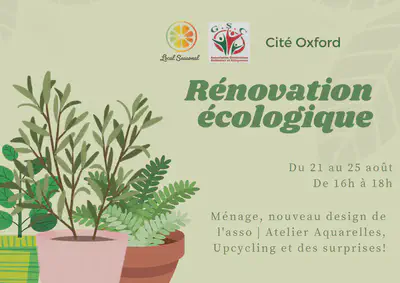 Renovation écologique à La Paillade, Montpellier - du lundi 21/08 au vendredi 25/08 2023.